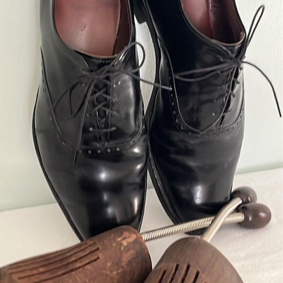 Allen Edmonds Black Leather Oxford Dress Shoes Danbury Mens Size 10.5 D  Shoes main image 4